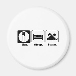 Aimant manger dormir nager