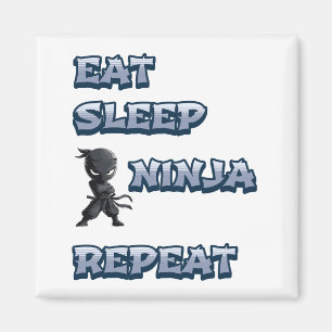 Aimant Manger, Dormir, Ninja, Répéter