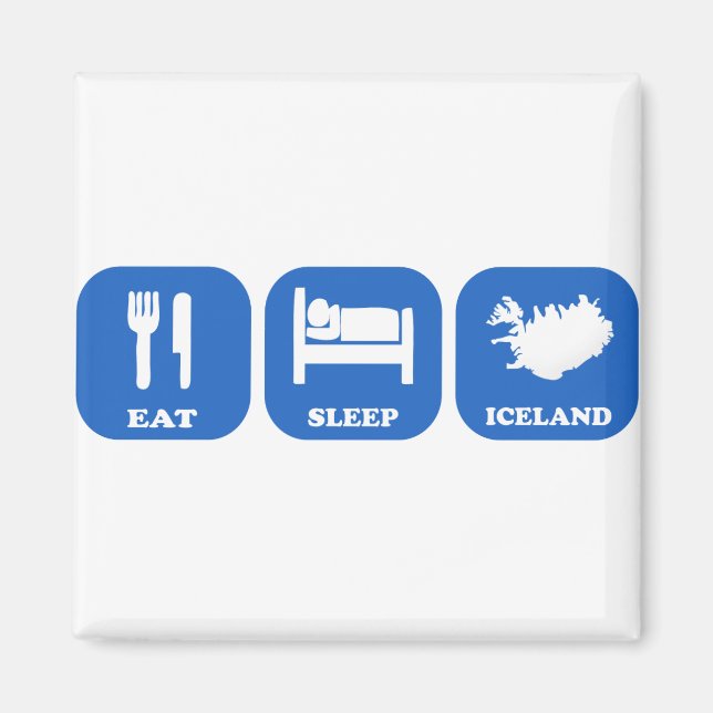 Aimant Manger le sommeil Islande (Devant)