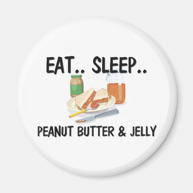 Aimant Manger Sleep PEANUT BEURRE & JELLY (Devant)