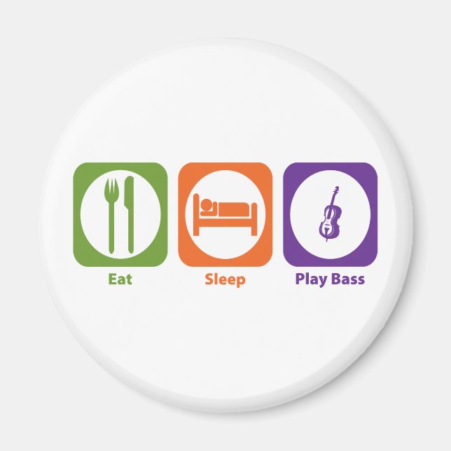 Aimant Manger Sleep Play Bass (Devant)