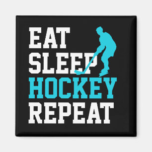 Aimant Manger Sommeil Hockey Répéter
