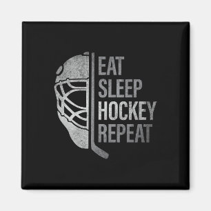 Aimant Manger Sommeil Hockey Répéter Drôles Joueurs de Ho