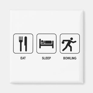 Aimant Mangez l'aimant de bowling de sommeil