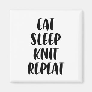 Aimant Mangez l'aimant de répétition de sommeil de Knit