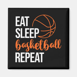 Aimant Mangez Le Sommeil Basket Répéter Fun Sport Motivat