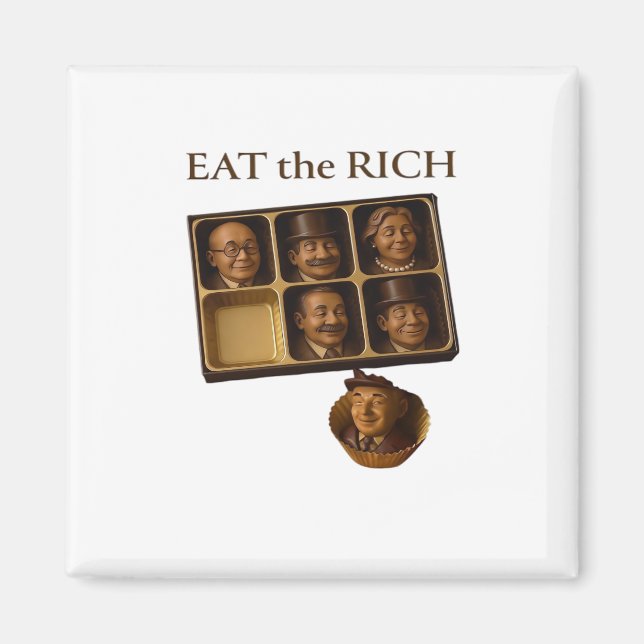 Aimant Mangez Les Riches Classique (Devant)