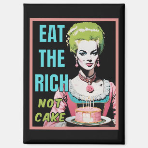 Aimant Mangez les riches, pas le gâteau