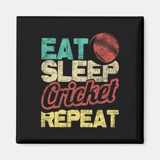 Aimant Mangez Sleep Cricket Repeat - Cricketer Tsman Tsma (Devant)