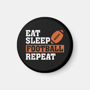 Aimant Mangez Sleep Football Répéter Awesome Love Footbal