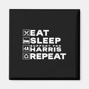 Aimant Mangez Sleep Support Harris Repeat Kamala Harris 2