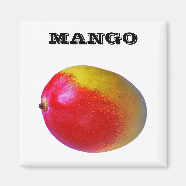 Aimant Mango - (Carré d'aimant frigo) (Devant)