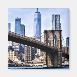 Aimant Manhattan, photo de la ville avec gratte-ciel