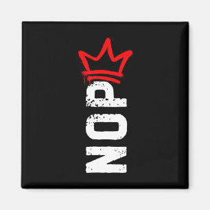 Aimant Manifestation Nope No Kings Signer Drôle Anti-Trum