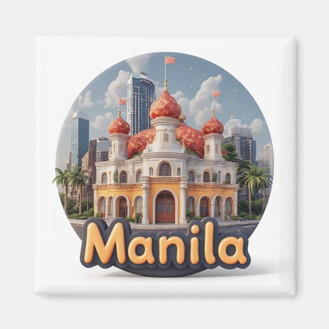 Aimant Manille Philippines Voyage Souvenir (Devant)