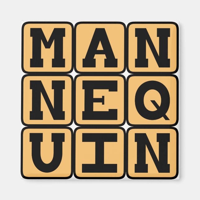 Aimant Mannequin, Mannequin de mode (Devant)