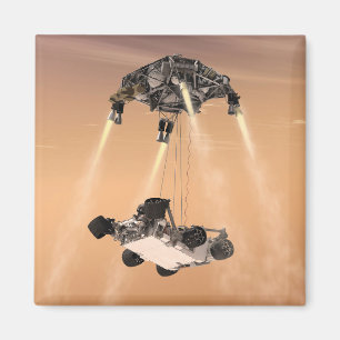Aimant Manoeuvre de Sky Crane pendant la descente Mars de