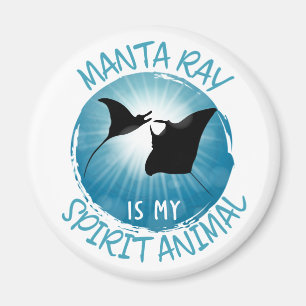 Aimant Manta Ray est mon esprit animal
