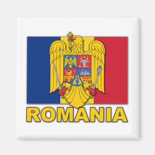 Aimant Manteau de la Roumanie de drapeau de bras