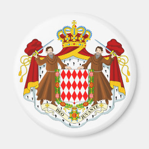 Aimant Manteau officiel du Monaco de symbole d'héraldiqu