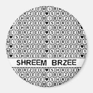 Aimant Mantra argent White Chant Shreem Brzee