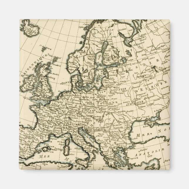 Aimant Map of Europe by Guillaume Raynal (Devant)