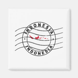 Aimant Map of Indonesia, Postal Passport Stamp