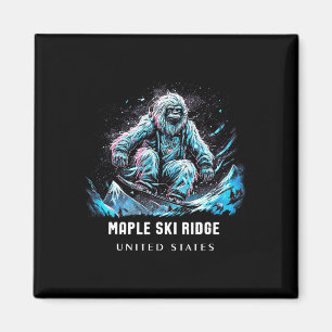 Aimant Maple Ski Ridge États-Unis Ski Ski alpin Skieur