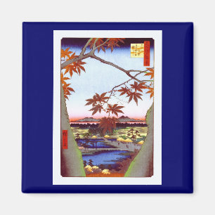 Aimant Maple Trees Tekona Hiroshige Vintage japonais