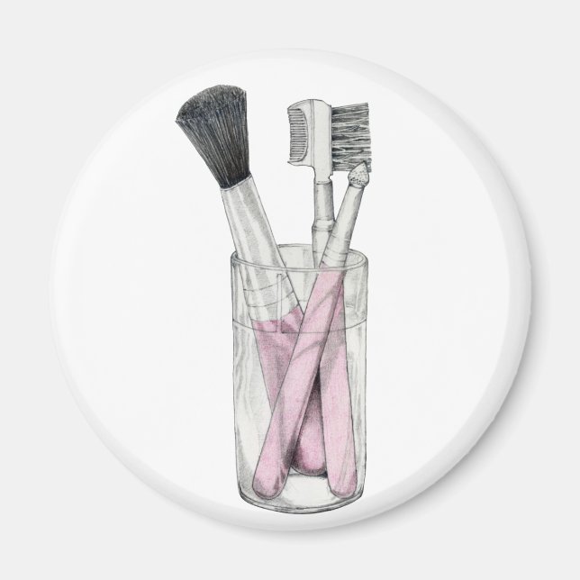 Aimant Maquillage brosse magnétique (Devant)