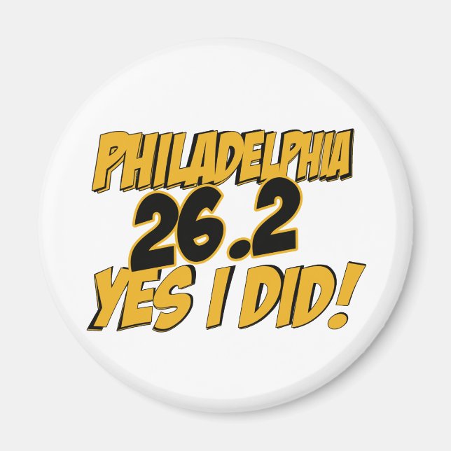 Aimant Marathon de Philadelphie (Devant)