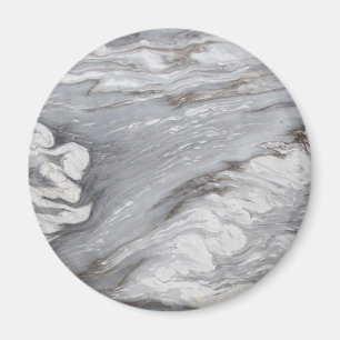 Aimant marbre blanc gris clair, épuré et chic