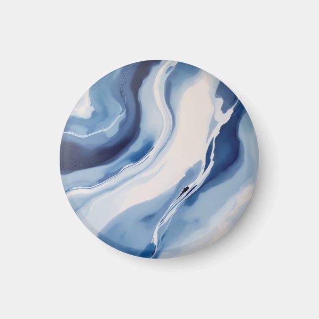 Aimant Marbre Bleu Profond (Devant)