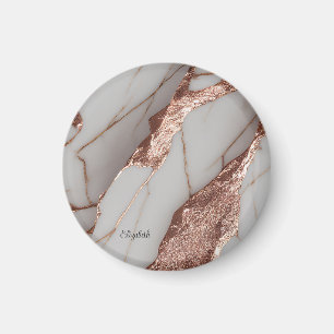 Aimant Marbre Pailleté Cuivre Tendance