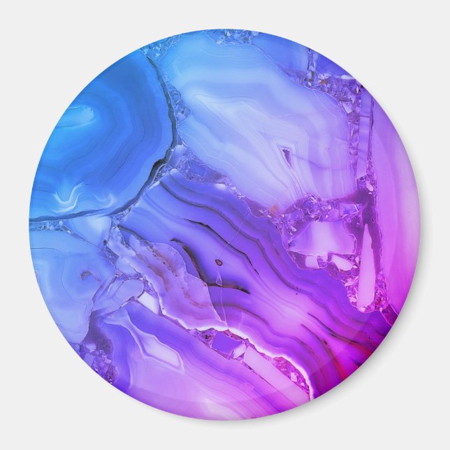 Aimant Marbre violet exotique (Devant)