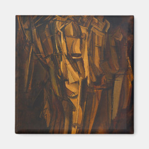 Aimant Marcel Duchamp Sad Young Man dans un train