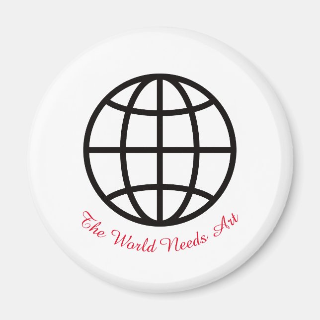 Aimant March is Youth Art Month, The World Needs Art (Devant)