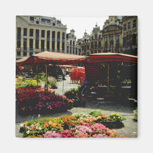 Aimant Marché aux fleurs roses dans le carré principal, B