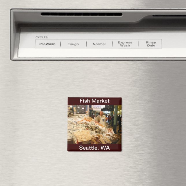 Aimant Marché aux poissons Seattle Washington (In Situ (Lave-vaisselle))