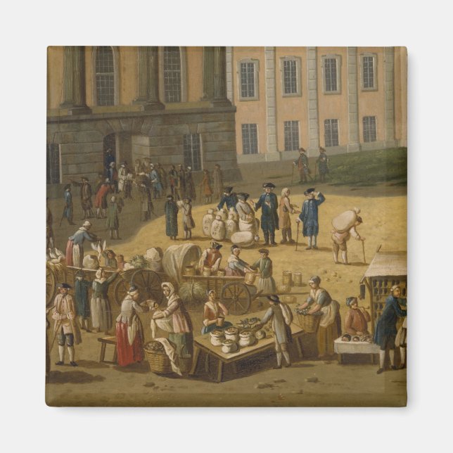 Aimant Marché dans le marché Alter Markt, Potsdam, 1772 (Devant)