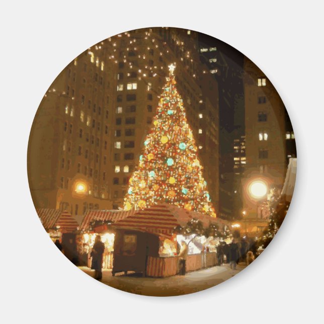 Aimant Marché de Noël - 21 décembre 2005 à Chicago (Devant)