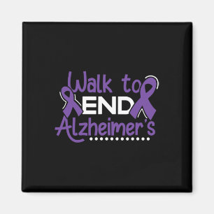 Aimant Marche Guerrier Dementia Ruban Violet Sensibilisat