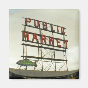 Aimant Marché public à Seattle, WA