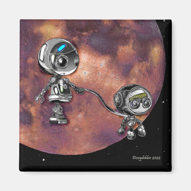 Aimant Marche spatiale robotique (Devant)