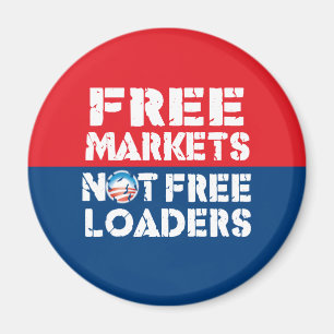 Aimant Marchés libres - pas pique-assiettes