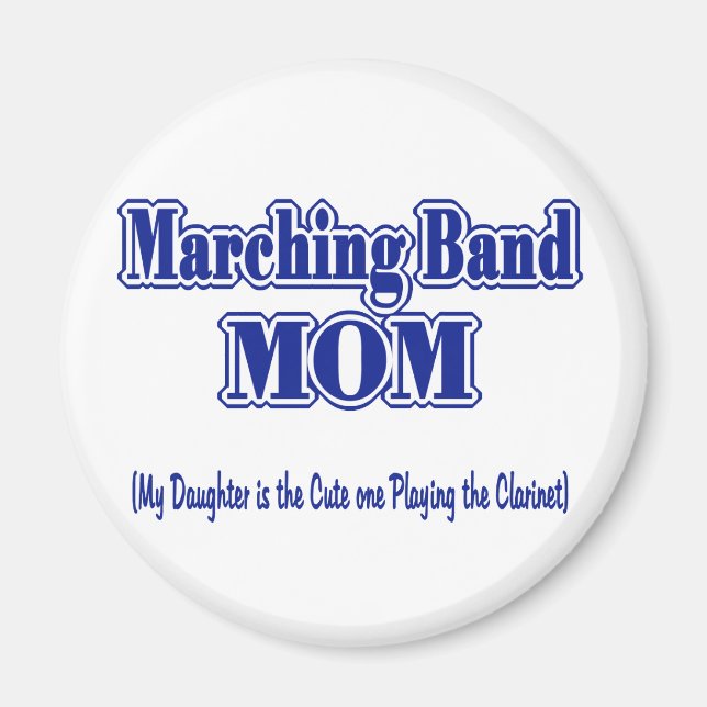 Aimant Marching Band Maman/ Clarinet (Devant)