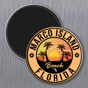 Aimant Marco Island Florida surf Vintage voyage de plage
