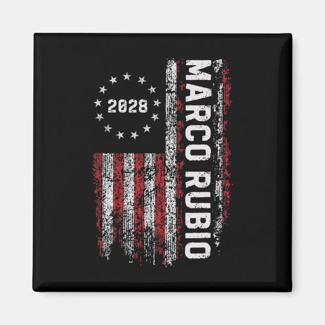 Aimant Marco Rubio 2028 Président 48 Campagne électorale  (Devant)