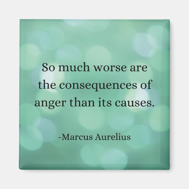 Aimant Marcus Aurelius : Conquérir la colère, Trouver la  (Devant)