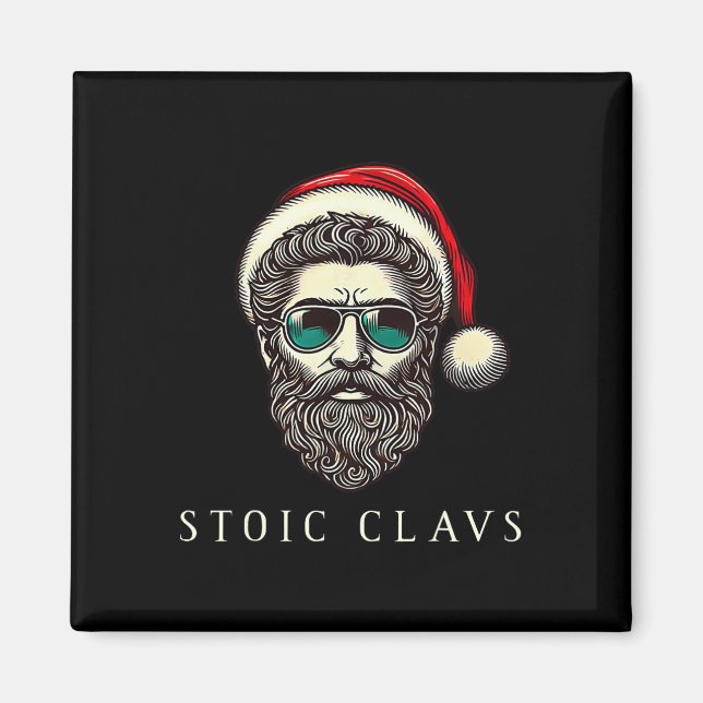 Aimant Marcus Aurelius Stoic Santa Claus Stoicism Funny C (Devant)